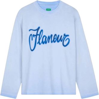 Flaneur Fl&acirc;neur, Tops, Heren, Blauw, XL, Katoen, Airbrush Summer Long Sleeve