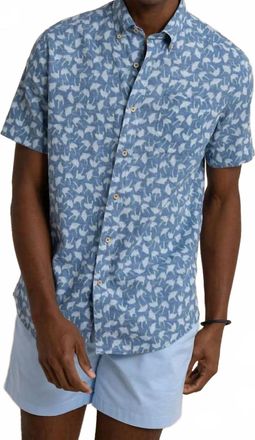 Southern Tide Summer Rays Sportshirt In Coronet Blue
