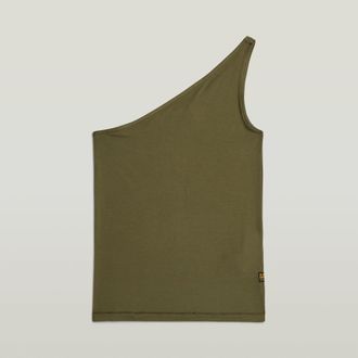 G-Star 2nd Skin One Shoulder T-Shirt - Groen - Dames