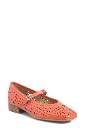 S&ouml;fft Ellie Mary Jane Pump in Red Coral at Nordstrom, Size 7.5