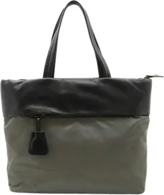 Prada Pre-owned Tote Bags, female, Gray, Size: ONE SIZE Pre-owned Vintage Tote Bag