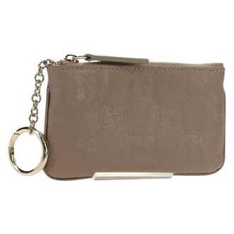 Gucci Pre-owned Wallets, female, Beige, Size: ONE SIZE Pre-owned Key Case