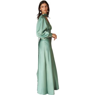 VASILIKI Morgan Silky Bias Cut Dress in Sea Foam at Nordstrom, Size X-Small