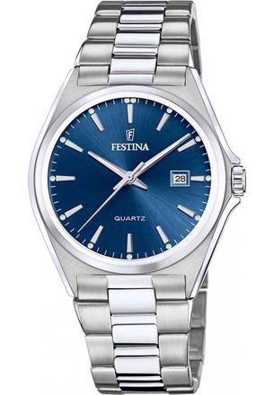 Festina F20552-3 Mens Classic Watch - Silver - One Size