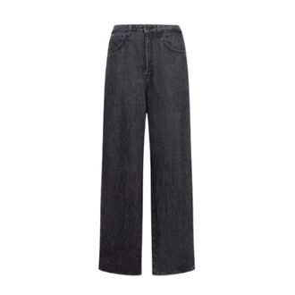 Dondup Wide Jeans, female, Black, Size: W29 Cristy Wide-leg 5-pocket Jeans