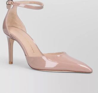 Stuart Weitzman heel sandals ankle strap patent pointed toe