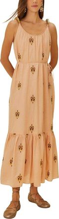Farm Rio Anchor Tapestry Fish Straps Maxi Dress