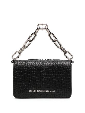 Stolen Girlfriends Club Little Trouble shoulder bag - women - Leather/Cotton - OS - Black