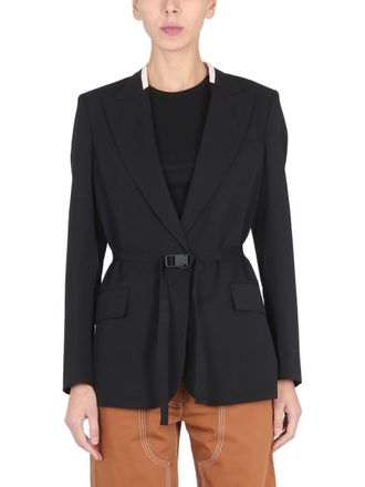 Stella McCartney Stella McCartney Womens Belted Blazer - Black Cotton - Size EU 36 (Womens)