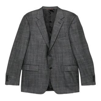 Canali Blazers, male, Gray, 2XL, Checked Jacket