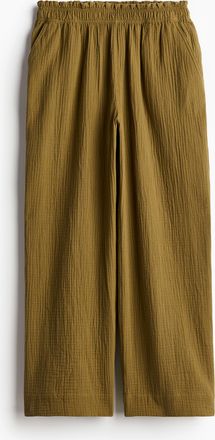 H&M Paperbag-Hose - Green
