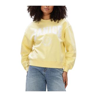 Janice Hoodies & sweatvesten, Dames, Geel, L, Owen Sweater