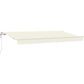 vidaXL Toldo Retr&aacute;ctil Crema 400 X 200 Cm Poli&eacute;ster, Aluminio Vidaxl