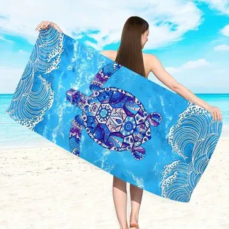 OEM Toalla De Playa Con Estampado De Ballenas, 75 X 150 Cm, Toalla De Microfibra De Secado R&aacute;pido, Ligera Y Vers&aacute;til Para La Playa, La Piscina