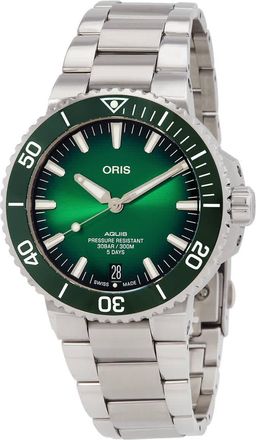 Oris Aquis Date Automatic Green Dial Mens Watch 40077634157-0782409PEB