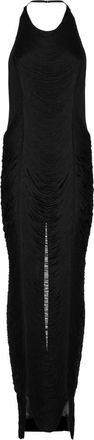 Philipp Plein Fragnes Lange Jurk - Dames - Feestkleedjes - Zwart - S - Polyester - Kleedjes