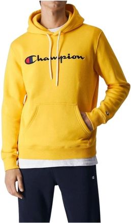 Champion Hooded Sweatshirt - Heren - Hoodies - Geel - XS - Katoen - Hoodies & sweatvesten