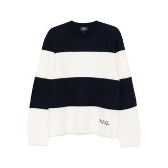 A.P.C. A. P.C.-Maglioni Blu, Bianco-Uomo
