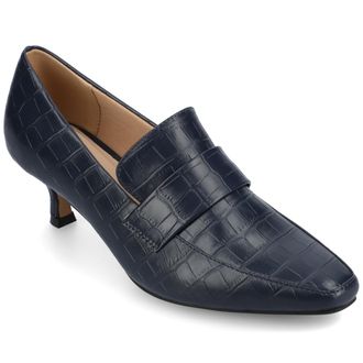 Journee Collection Women & apos;s Celina Medium and Wide Width Kitten Heel Pumps