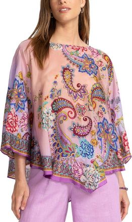 Johnny Was Magaly Silk Poncho