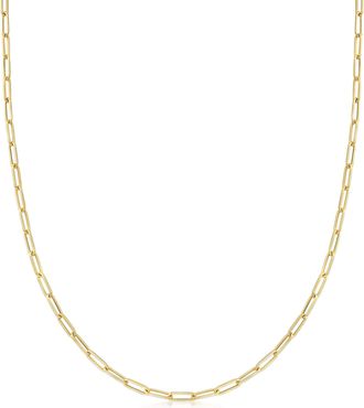 Ross-Simons Italian 18kt Yellow Gold Paper Clip Link Necklace