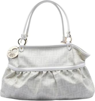 Fendi Pre-owned Shoulder Bags, female, White, Size: ONE SIZE Pre-owned The Chef Shoulder Bag