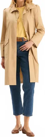 Tyler B&ouml;e Womens Tasha Water Repellent Trench Coat In Sand