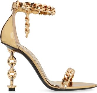 Tom Ford Sandali con effetto metallizzato 100mm - Oro