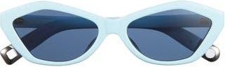 Jacquemus Bambino 55mm Square Sunglasses in Light Blue/Silver at Nordstrom Rack