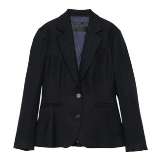 Dondup Blazer de franela entallado de botonadura sencilla - Jackets - Mujer - Azul - S