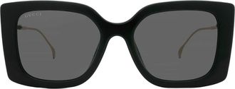 Gucci Grey Square Ladies Sunglasses GG1567SA 001 54