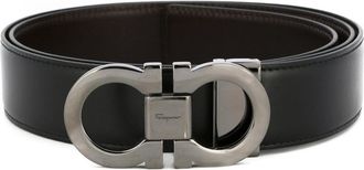Ferragamo Black Reversible Belt