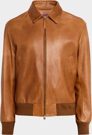 Ralph Lauren Purple Label Mens Plonge Leather Jacket
