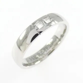 Herm&egrave;s White Gold (18K) Band Ring (Pre-Owned)