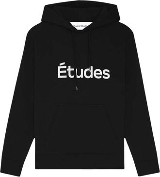 &Eacute;tudes Studio Zwarte Regular Hoodie Sweatshirt - Heren - Hoodies - Zwart - XS - Katoen - Hoodies & sweatvesten