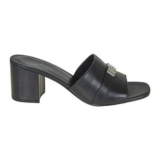 Tory Burch Tory Burch, Heeled Mules, female, Black, Size: 7 1/2 US Leelee Heeled Mule