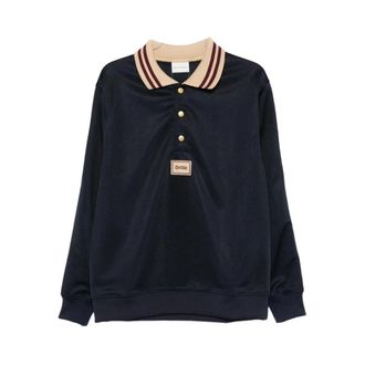 Dr&ocirc;le de Monsieur Tops, Heren, Blauw, M, Polyester, Blauw Gestreepte Trui