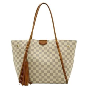 Louis Vuitton Pre-owned Tote Bags, male, Beige, Size: ONE SIZE Pre-owned Propriano Damier Azur Tote Bag