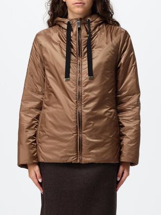 Max Mara Giacca a vento corta in tessuto tecnico con cappuccio e coulisse