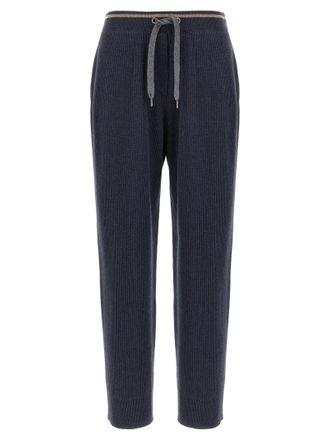Brunello Cucinelli Womens English Ribbed Trousers