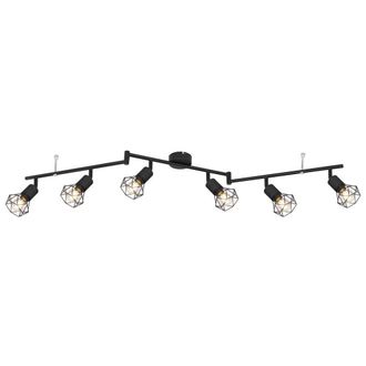 Netlighting Xara I Ceiling Spotlight Bar Matt Black 6x E14