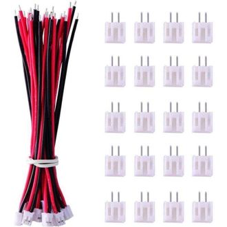 OEM 20 Pares De Conectores Mini Micro Jst 2.0 Ph De 2 Pines Con Cables De 80 Mm - Crezuo
