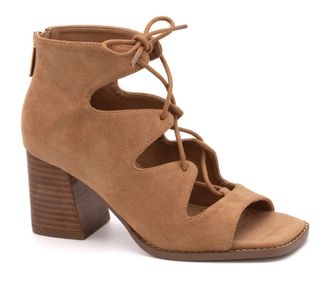 Corkys Footwear Wally Faux Suede Sandal In Camel