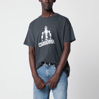 Willy Chavarria T-shirt Leather Daddy Easy nera in cotone
