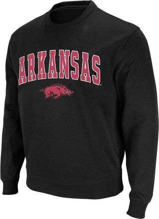 Colosseum Mens Colosseum Black Arkansas Razorbacks Arch & Logo Crew Neck Sweatshirt at Nordstrom, Size Medium