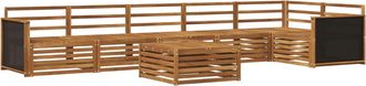 vidaXL Conjunto De Sof&aacute;s De Exterior 7 Uds. Natural Vidaxl