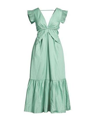 Farm Rio LIGHT GREEN BUTTERFLY MIDI DRESS