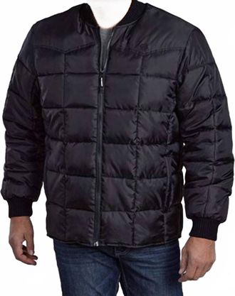 Roper Poly Filled Coat In Black