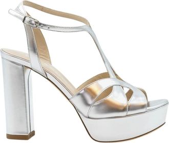Lella Baldi Sandalo in specchio - Dames - Sandalen met hakken - Grijs - 35 EU - Schoenen