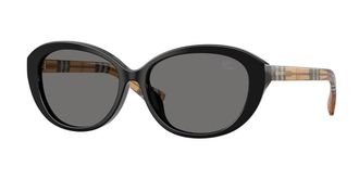Burberry BE4507D Asian Fit Polarized 416181 Womens Sunglasses Black Size 57